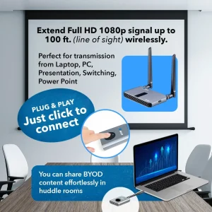 1080p Wireless HDMI™ Extender - 100ft-WHD-PRO1T-K - view 3