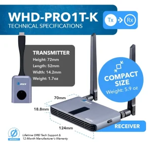 1080p Wireless HDMI™ Extender - 100ft-WHD-PRO1T-K - view 5