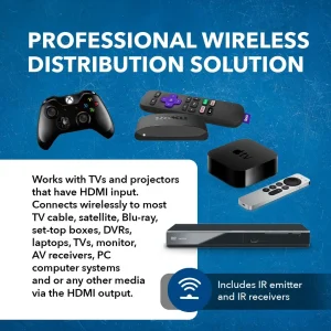 4K@60hz Wireless HDMI™ Extender (Loop, IR) - 165ft (WUHD-165-K) - view 6