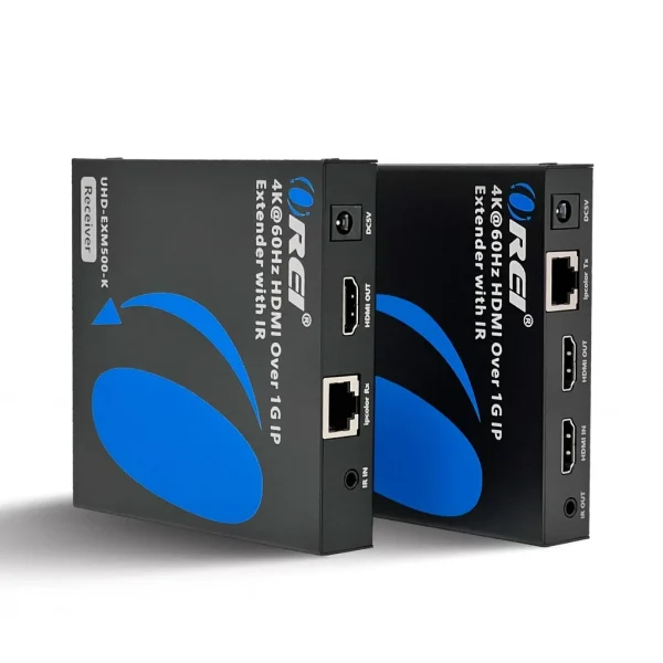4K@60hz HDMI™ Extender (Over 1G IP, Loop, IR) - 500ft (cat6) (UHD-EXM500-K)