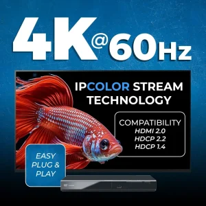 4K@60hz HDMI™ Extender (Over 1G IP, Loop, IR) - 500ft (cat6) (UHD-EXM500-K) - view 7