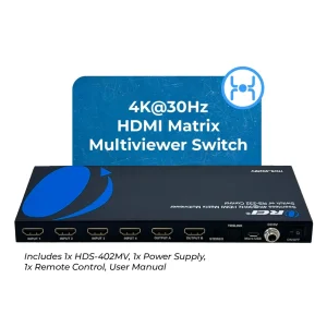 4K@30hz 4x2 HDMI™ Matrix (Seamless, Audio Extract, MultiView)-HDS-402MV - view 2
