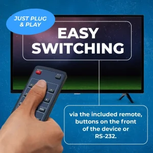 4K@30hz 4x2 HDMI™ Matrix (Seamless, Audio Extract, MultiView)-HDS-402MV - view 8