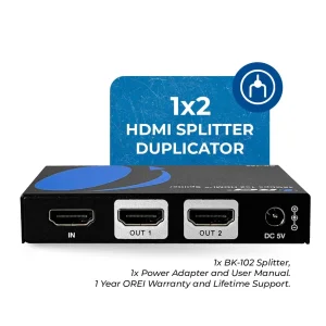8K 1x2 HDMI™ Splitter (Downscaler)-BK-102 - view 2