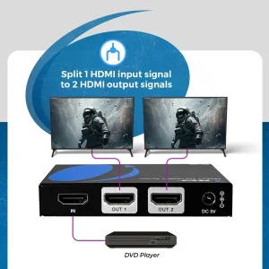 8K 1x2 HDMI™ Splitter (Downscaler)-BK-102 - view 3