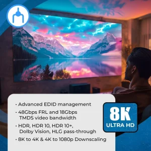 8K 1x2 HDMI™ Splitter (Downscaler)-BK-102 - view 8