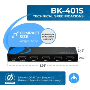 8K 4-port HDMI™ Switch-BK-401S - view 6