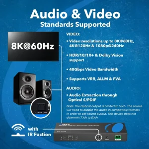 8K 4-port HDMI™ Switch (Audio Extract)-BK-401A - view 4