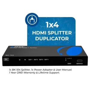 8K 1x4 HDMI™ Splitter (Downscaler)-BK-104 - view 4