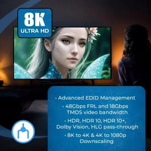 8K 1x4 HDMI™ Splitter (Downscaler)-BK-104 - view 9