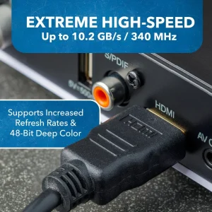 OREI 6-Feet HDMI Cable 4K with Ethernet Category 2 Certified 3D 4Support and Audio Return Channel V2.0 - view 10
