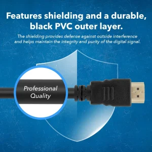 OREI 6-Feet HDMI Cable 4K with Ethernet Category 2 Certified 3D 4Support and Audio Return Channel V2.0 - view 11