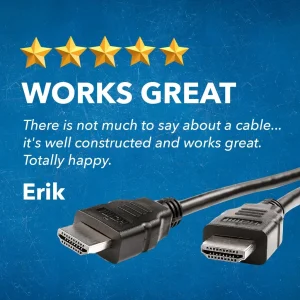 OREI 6-Feet HDMI Cable 4K with Ethernet Category 2 Certified 3D 4Support and Audio Return Channel V2.0 - view 15