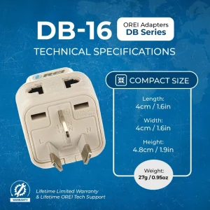 Australia, China Travel Adapter - 2 in 1 - Type I - Compact Design (DB-16) - view 10