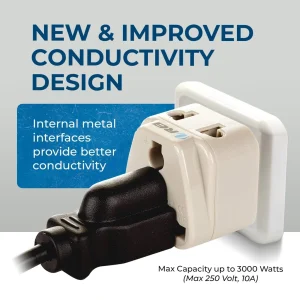 India, Nepal Travel Adapter - 2 in 1 - Type D - Compact Design (DB-10) - view 12