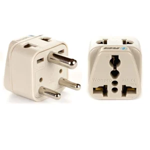 India, Nepal Travel Adapter - 2 in 1 - Type D - Compact Design (DB-10) - view 2