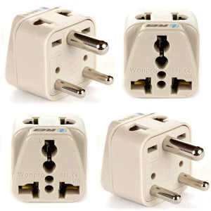 India, Nepal Travel Adapter - 2 in 1 - Type D - Compact Design (DB-10) - view 3