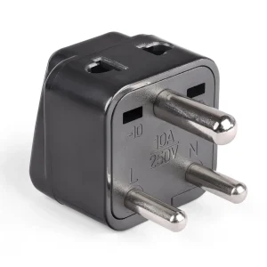 India, Nepal Travel Adapter - 2 in 1 - Type D - Compact Design (DB-10) - view 4