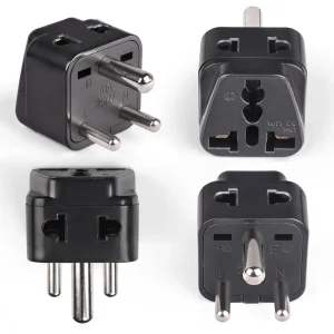 India, Nepal Travel Adapter - 2 in 1 - Type D - Compact Design (DB-10) - view 6