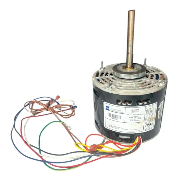 IRP 1BM136B Blower Motor Hp 1/3 1075rpm 3 Speed 115 VAC (Refurbed)
