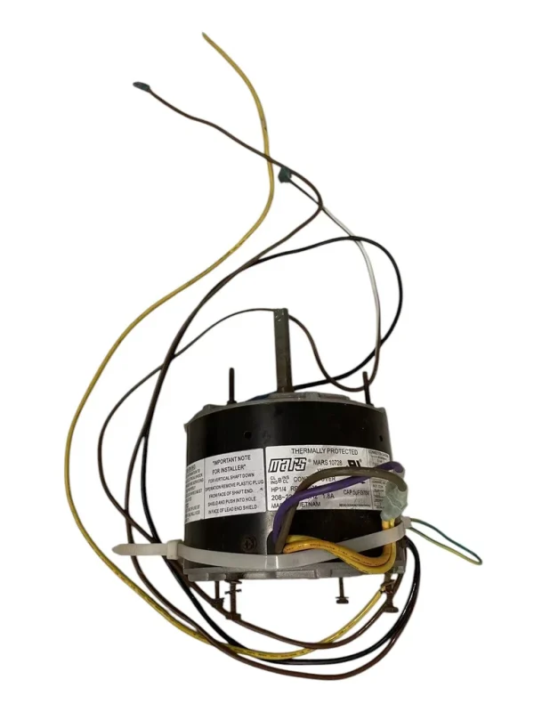 MARS 10728 5.5" Outdoor Condenser Fan Motor (1/4 HP, 208-230V, 1075 RPM) (REFURBED)