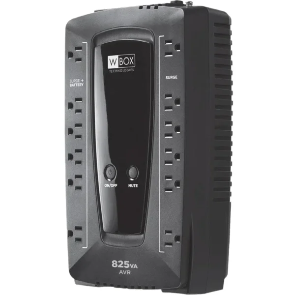 W Box 0E-825V12VRD 825VA UPS, AVR, 120 V AC Input, 120 V AC Output
