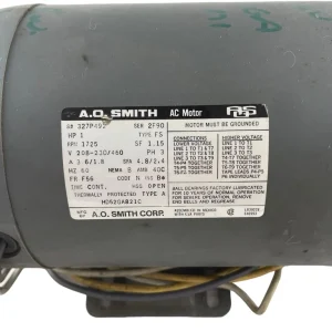 A.O. Smith, Carrier, 327P492 ICP 2-1/2 HP, 208-230/460V, 3 PH, 1725 RPM, Frame 56Y, Blower Motor Rep - view 2