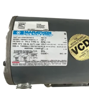 HVAC Trane 3 HP Motor Model X70410570010 208-230/460 3 PH 1725RPM - view 3