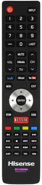 Hisense EN-33926A Remote Control