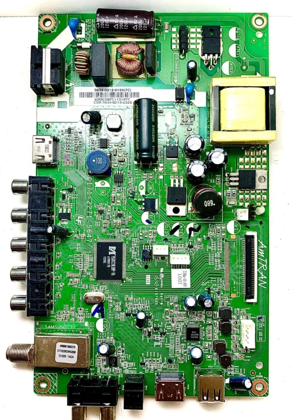 Vizio 3639-0212-0395 Main Board / PSU for D39HN-D0 (LAUAUABS / LAUAUABR Serial)