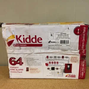 Kidde Security FX64RD Fire Alarm Control Panel FX Intelligent Addressable 64 Points with U/D Dialer 24VDC Red