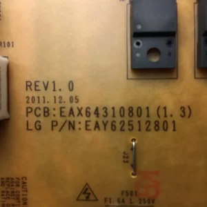 LG EAY62512801 (PLDK-L102A) Power Supply / LED Board - view 2