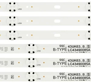 LG LC43490084A/LC43490085A Replacement LED Backlight Strips – 6 Strips