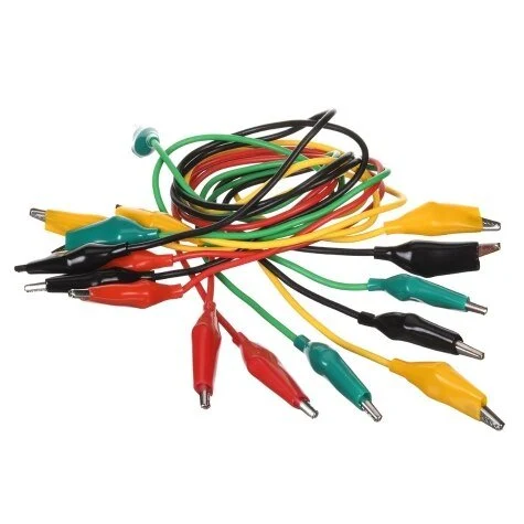 Rheem Zebra-Gators Alligator Clips with Test Leads (Medium) – Pack of 8 ZG003