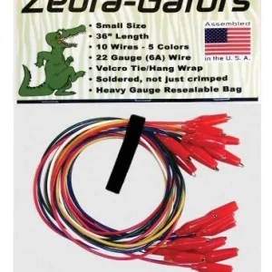Rheem Zebra-Gators Alligator Clips with Test Leads (Small) – Pack of 10 ZG002