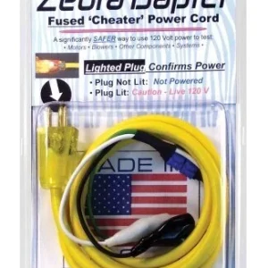 Rheem Zebra Male Fused “Cheater” Power Cord ZD001