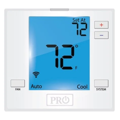 Rheem Pro1 T721i WiFi Non-Programmable Thermostat (HP: 2H/1C) T721I-1PK