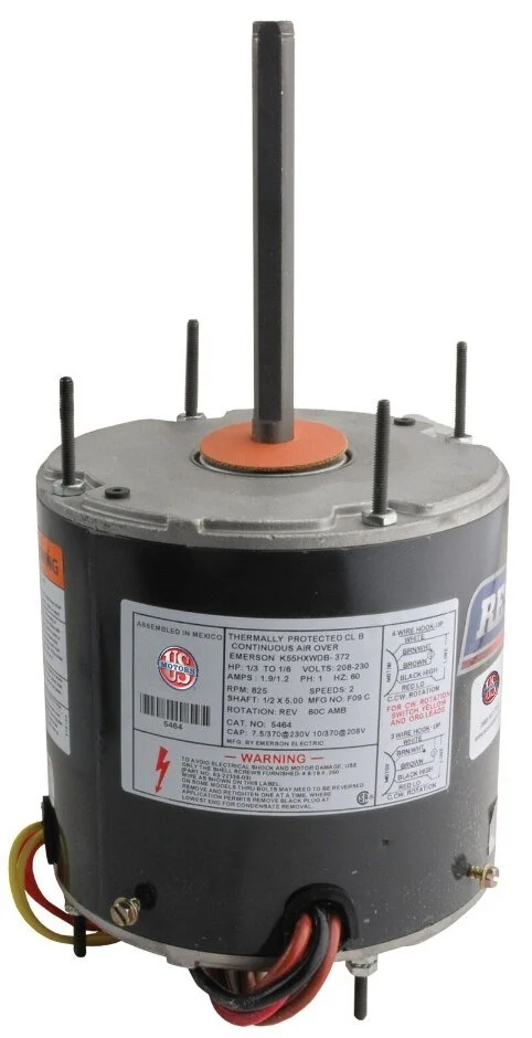 Rheem Mojave 70C RESCUE Condenser Motor – 1/3 to 1/6 hp 208/230V (825 rpm/2 speed) 5464H
