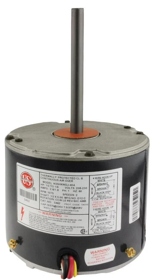 Rheem Mojave 70C RESCUE Condenser Motor – 1/3 to 1/6 hp 208-230V/1/60 (1075 rpm/2 speed) 5462H