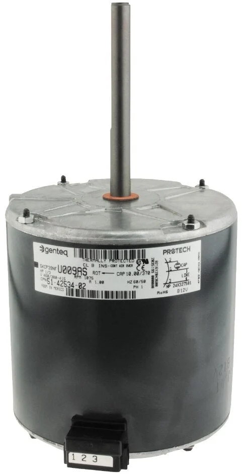 Rheem Condenser Motor – 1/3 hp 380-415-460/1/50-60 (1075 rpm/1 speed) 51-42534-02