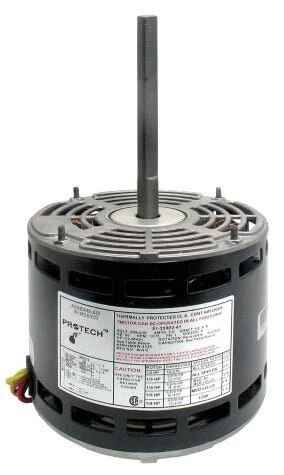 Rheem PROTECH TRIPSAVER Air Handler Motor – 1/6 to 1/2 hp 208-230/1/60 (1075 rpm/4 speed) 51-23022-41