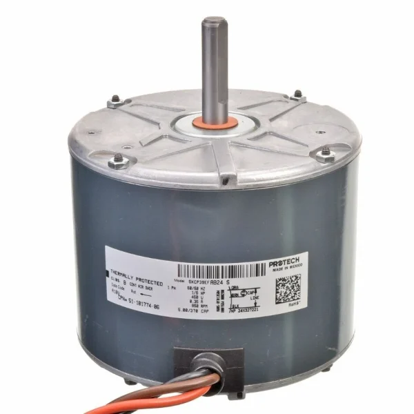 Rheem Condenser Motor – 1/6 hp 460/1/50-60 (825 rpm/1 speed) 51-101774-06