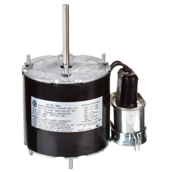 Rheem Refrigeration Motor – 1/70 hp 1550 rpm 115V CW OAO 9624