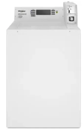 Whirlpool CAE2779JQ 27 Inch Commercial Top Load Washer with with 3.3 cu ft Capacity, Deep Water Wash System, Traditio...