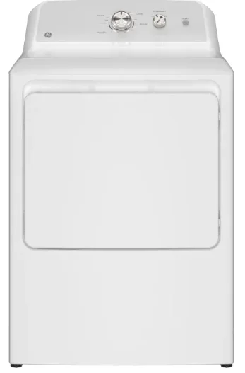 GE GTD38EASWWS 27 Inch Top Load Electric Dryer with 7.2 cu ft Capacity, Auto Dry, Powerful Venting, Large Diffuser, D...