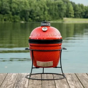 Ceramic BBQ Grill – Kamado JOE JR® WITH CAST IRON STAND KJ13RH