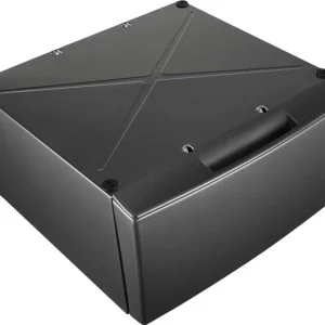 Whirlpool – Washer/Dryer Laundry Pedestal with Storage Drawer – Chrome Shadow – WFP2715HC