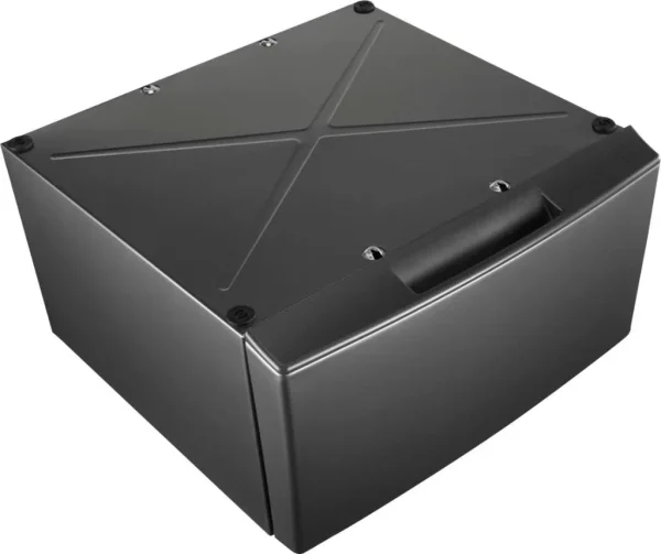 Whirlpool – Washer/Dryer Laundry Pedestal with Storage Drawer – Chrome Shadow – WFP2715HC