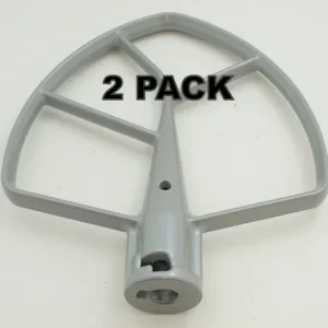 2 Pk, 6 Qt Stand Mixer Flat Beater for KitchenAid, AP3038056, KN256BBT, 9703485