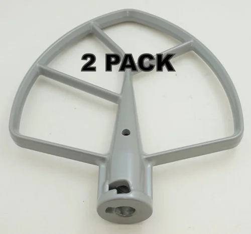 2 Pk, 6 Qt Stand Mixer Flat Beater for KitchenAid, AP3038056, KN256BBT, 9703485